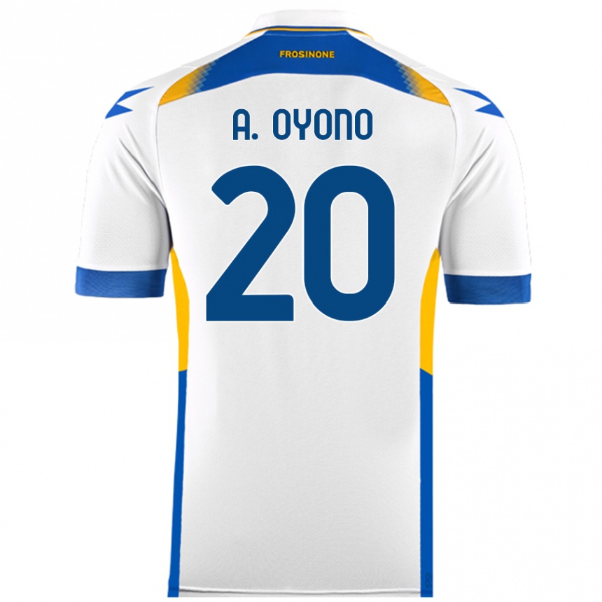 Niño Fútbol Camiseta Anthony Oyono #20 Blanco 2ª Equipación 2024/25 México