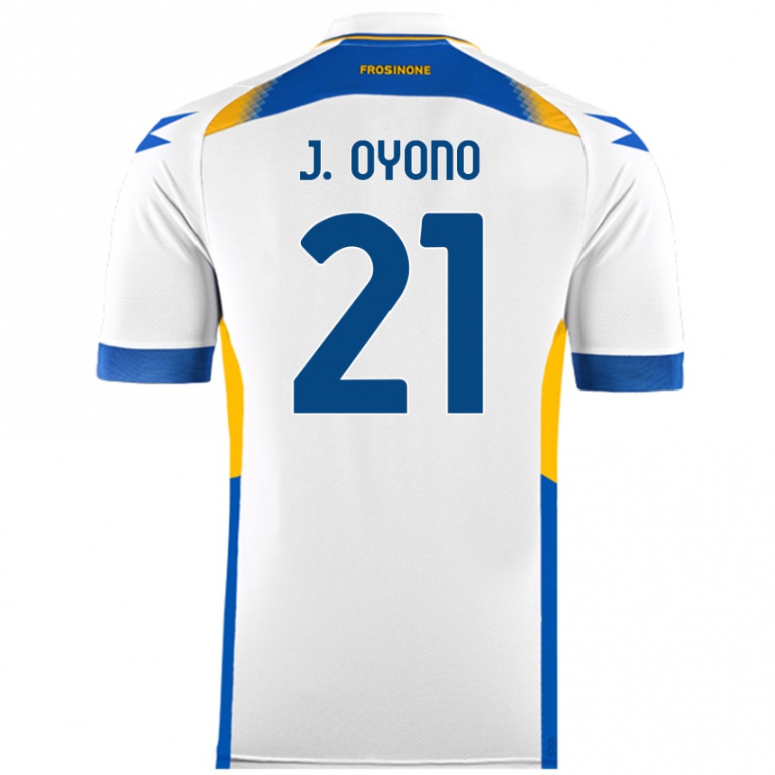 Niño Fútbol Camiseta Jérémy Oyono #21 Blanco 2ª Equipación 2024/25 México