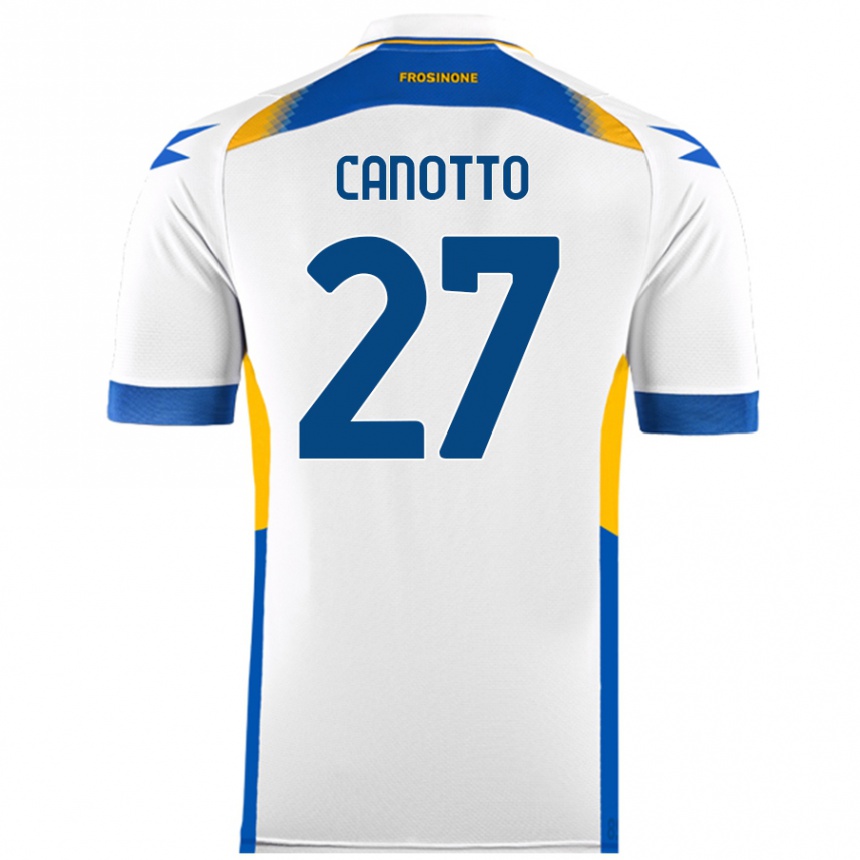 Niño Fútbol Camiseta Luigi Canotto #27 Blanco 2ª Equipación 2024/25 México