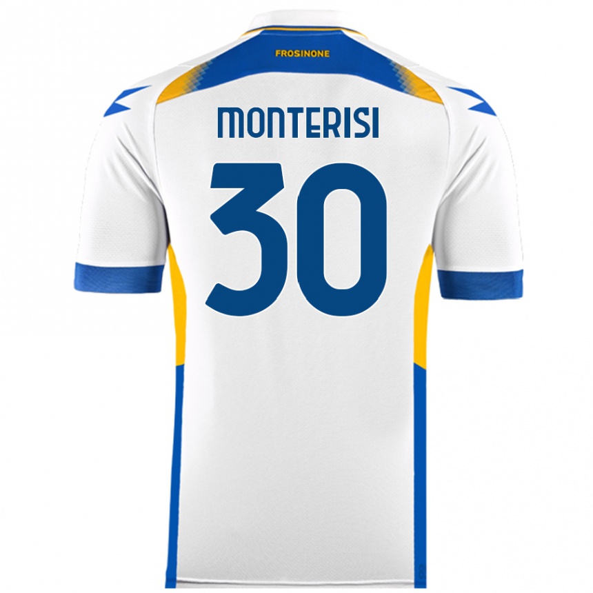 Niño Fútbol Camiseta Ilario Monterisi #30 Blanco 2ª Equipación 2024/25 México