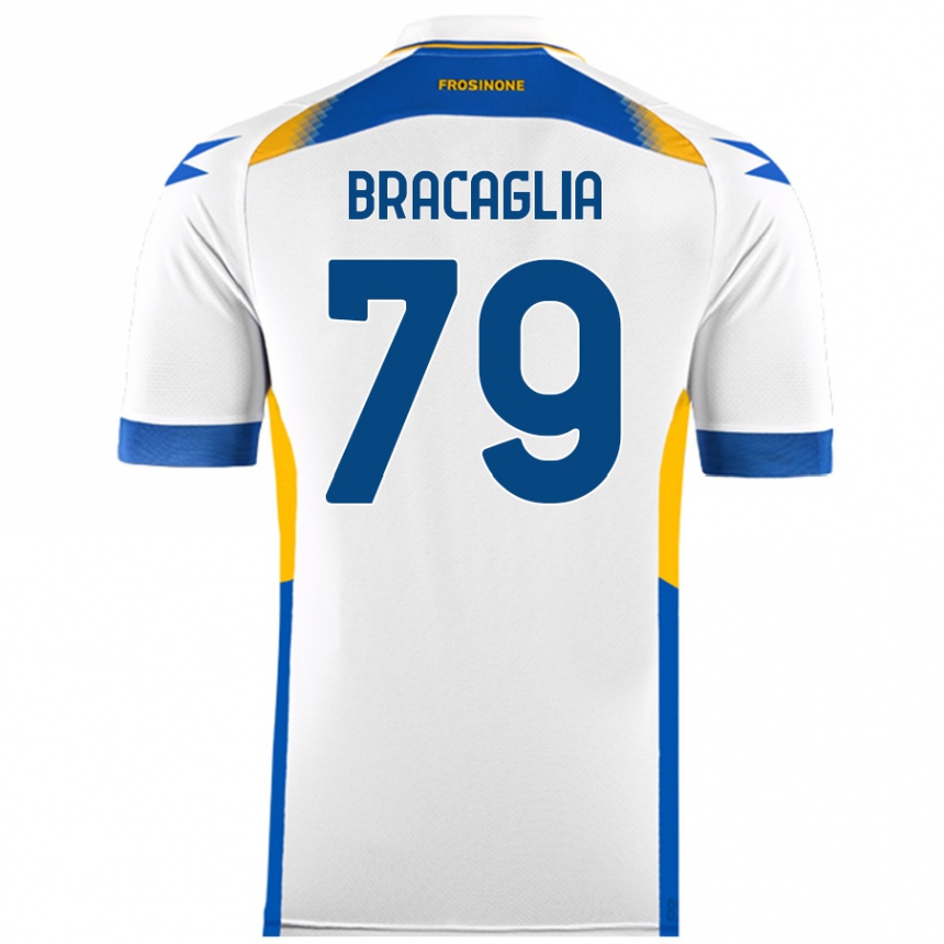 Niño Fútbol Camiseta Gabriele Bracaglia #79 Blanco 2ª Equipación 2024/25 México