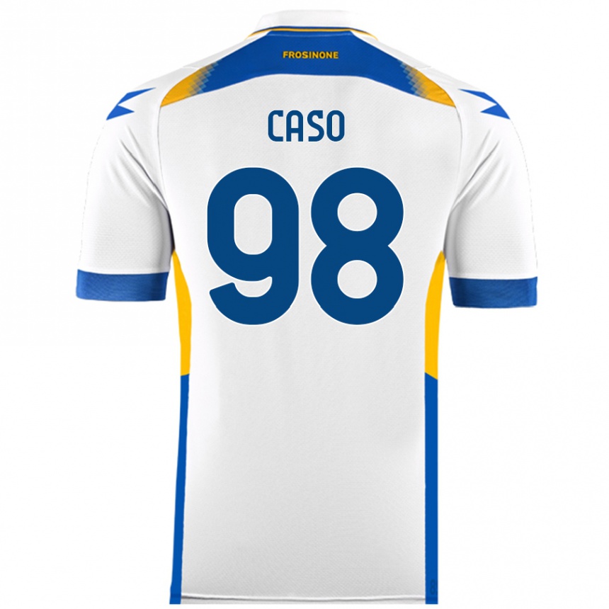 Niño Fútbol Camiseta Giuseppe Caso #98 Blanco 2ª Equipación 2024/25 México