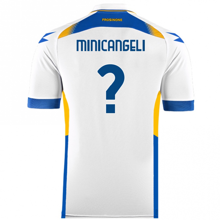 Niño Fútbol Camiseta Francesco Minicangeli #0 Blanco 2ª Equipación 2024/25 México