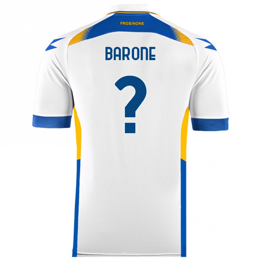 Niño Fútbol Camiseta Filippo Barone #0 Blanco 2ª Equipación 2024/25 México