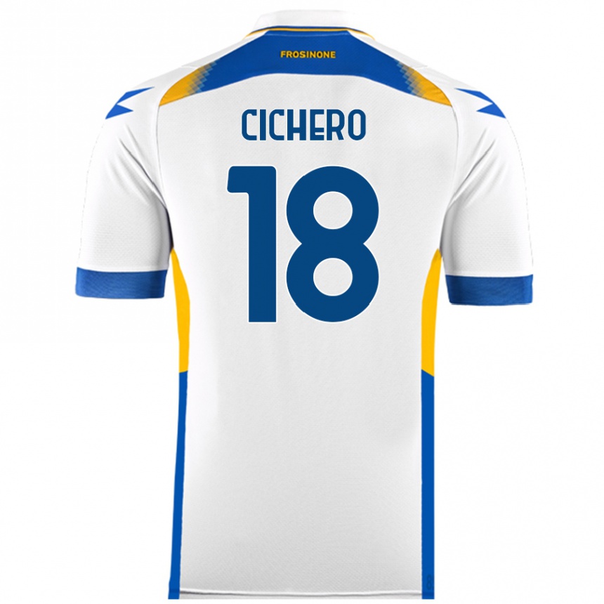 Niño Fútbol Camiseta Alejandro Cichero #18 Blanco 2ª Equipación 2024/25 México