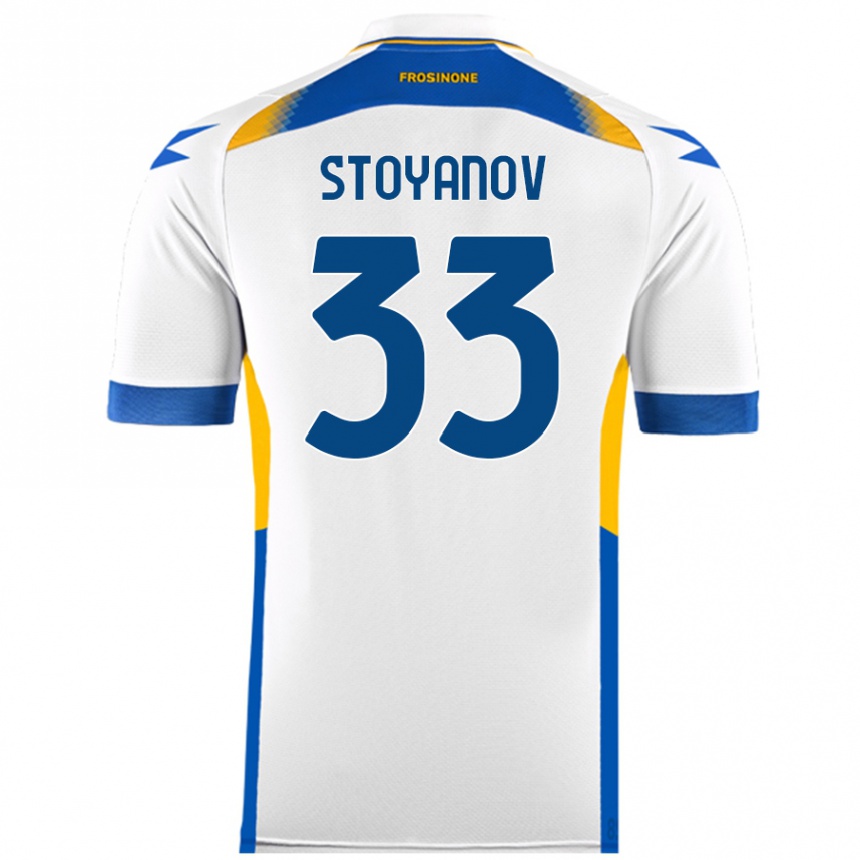 Niño Fútbol Camiseta Steliyan Stoyanov #33 Blanco 2ª Equipación 2024/25 México