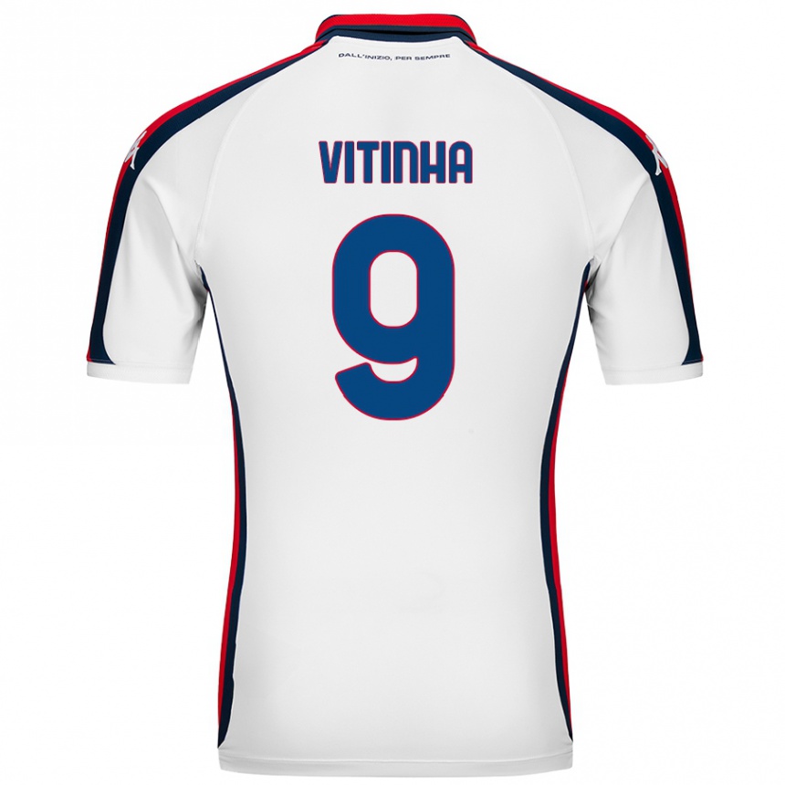 Niño Fútbol Camiseta Vitinha #9 Blanco 2ª Equipación 2024/25 México