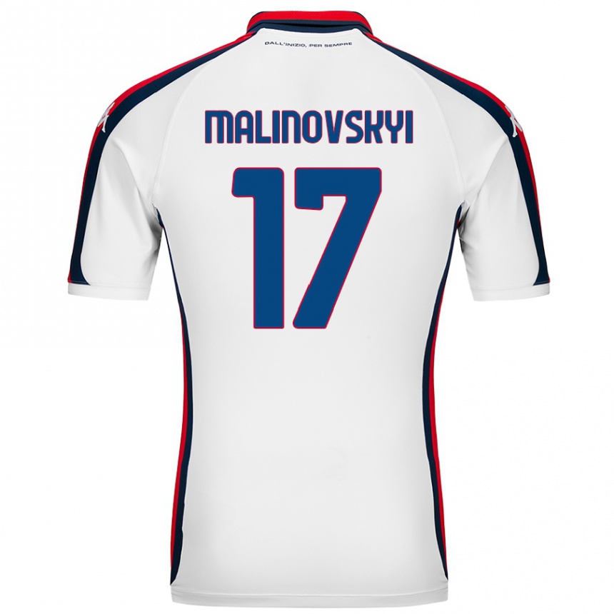 Niño Fútbol Camiseta Ruslan Malinovskyi #17 Blanco 2ª Equipación 2024/25 México