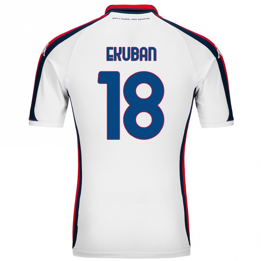 Niño Fútbol Camiseta Caleb Ekuban #18 Blanco 2ª Equipación 2024/25 México