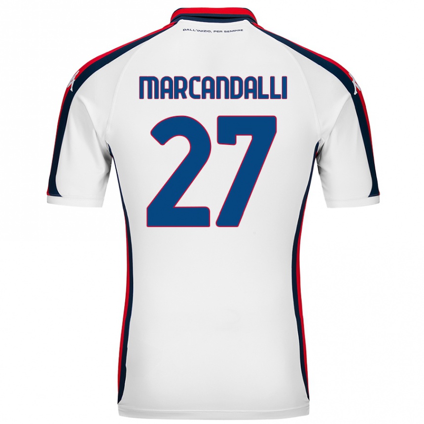 Niño Fútbol Camiseta Alessandro Marcandalli #27 Blanco 2ª Equipación 2024/25 México