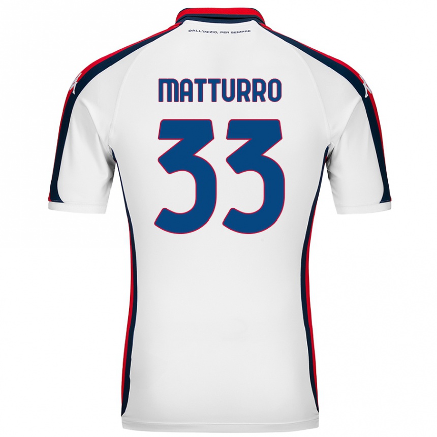 Niño Fútbol Camiseta Alan Matturro #33 Blanco 2ª Equipación 2024/25 México