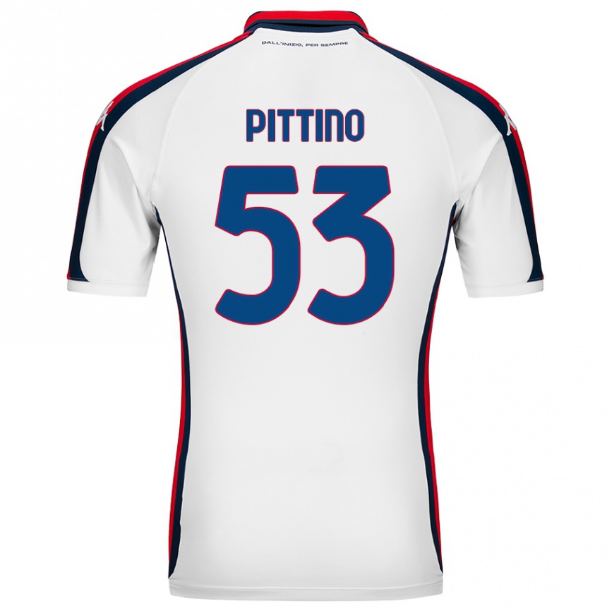 Niño Fútbol Camiseta Tommaso Pittino #53 Blanco 2ª Equipación 2024/25 México