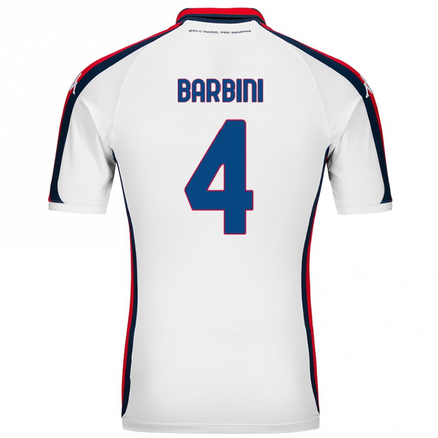 Niño Fútbol Camiseta Matteo Barbini #4 Blanco 2ª Equipación 2024/25 México