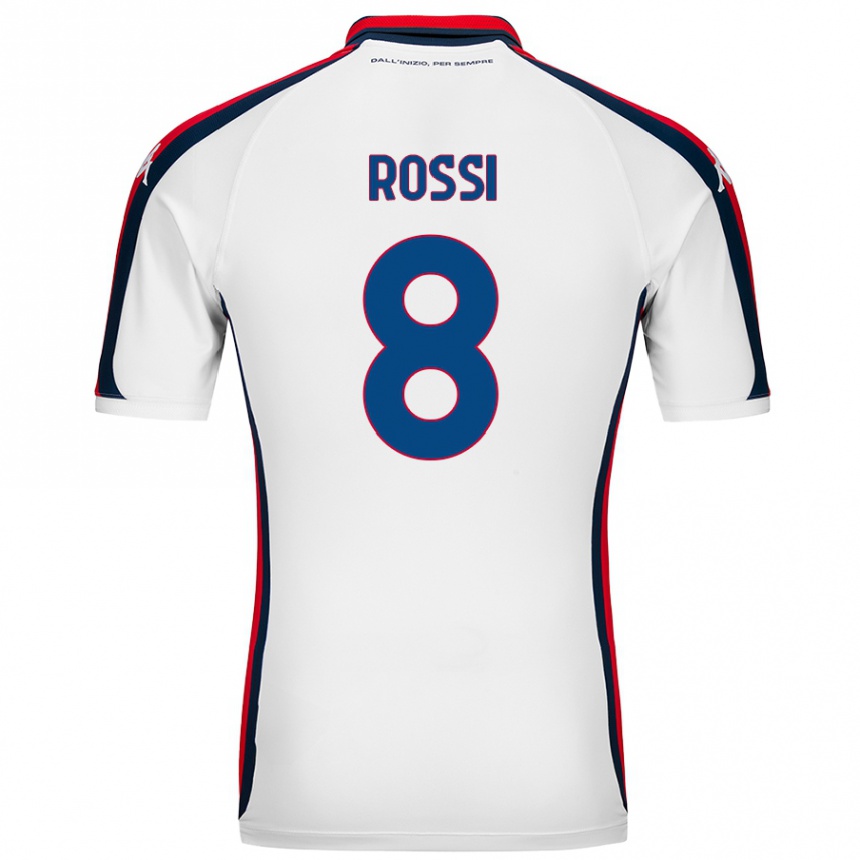 Niño Fútbol Camiseta Gianluca Rossi #8 Blanco 2ª Equipación 2024/25 México