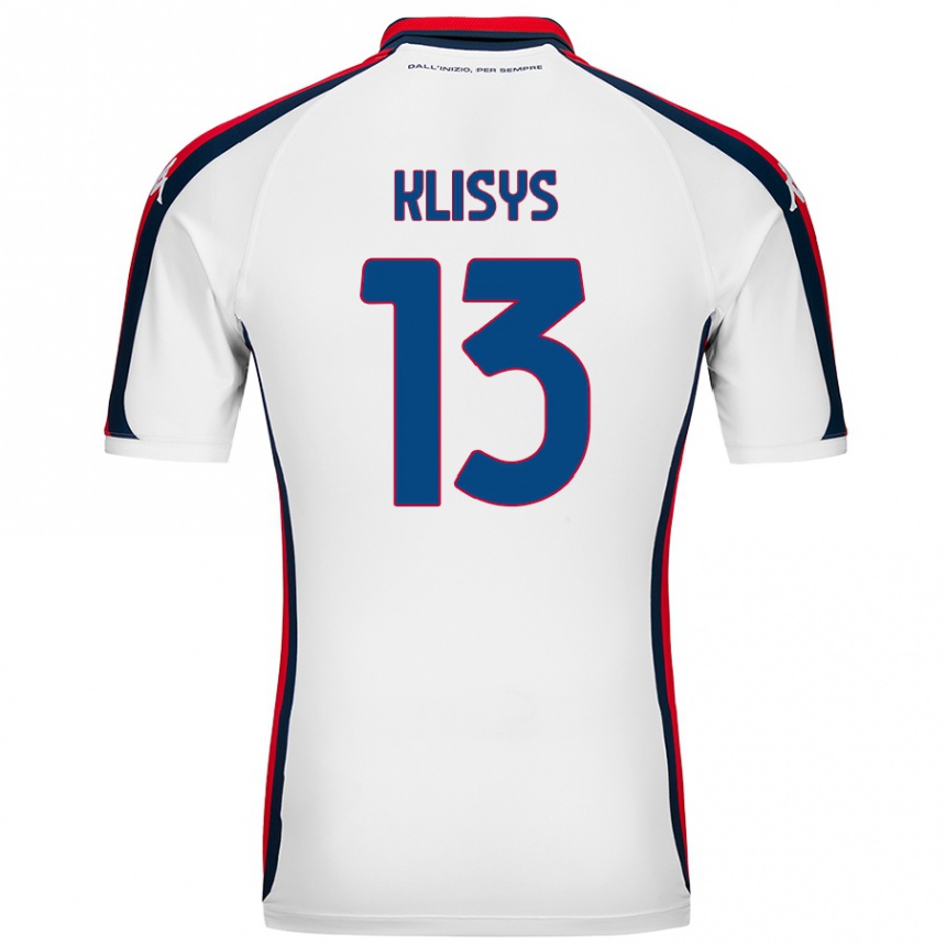 Niño Fútbol Camiseta Lukas Klisys #13 Blanco 2ª Equipación 2024/25 México