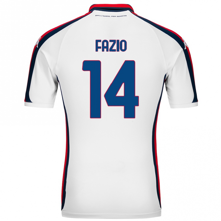 Niño Fútbol Camiseta Tommaso Fazio #14 Blanco 2ª Equipación 2024/25 México