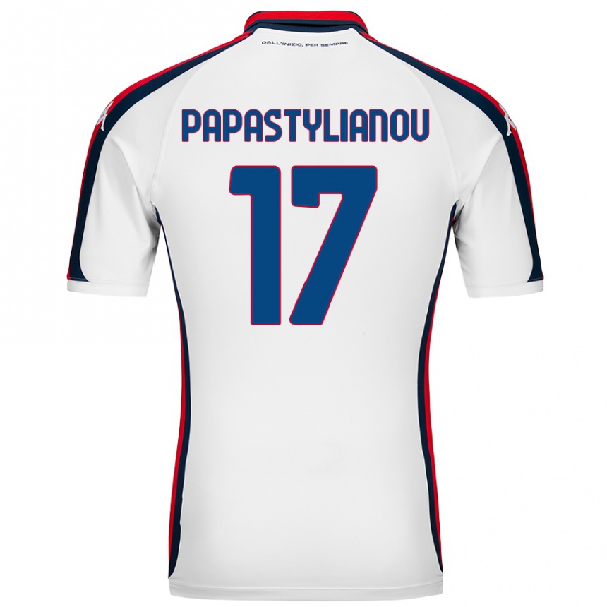 Niño Fútbol Camiseta Lysandros Andreas Papastylianou #17 Blanco 2ª Equipación 2024/25 México