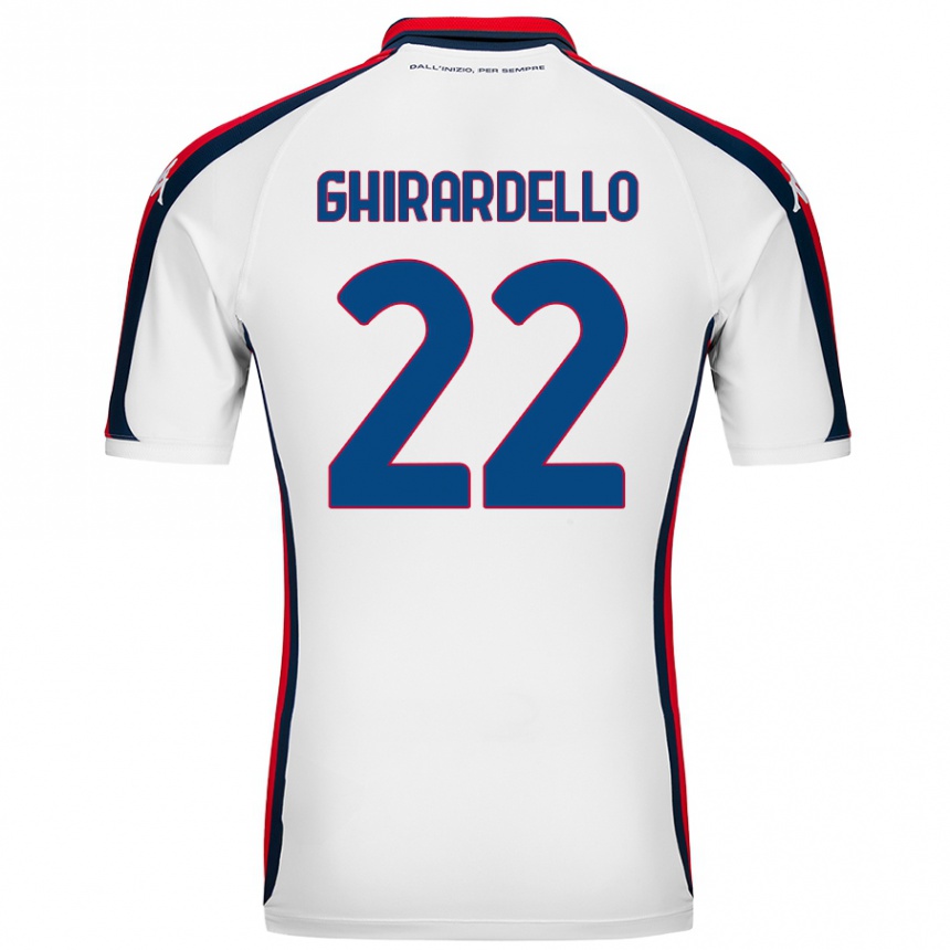 Niño Fútbol Camiseta Tommaso Ghirardello #22 Blanco 2ª Equipación 2024/25 México