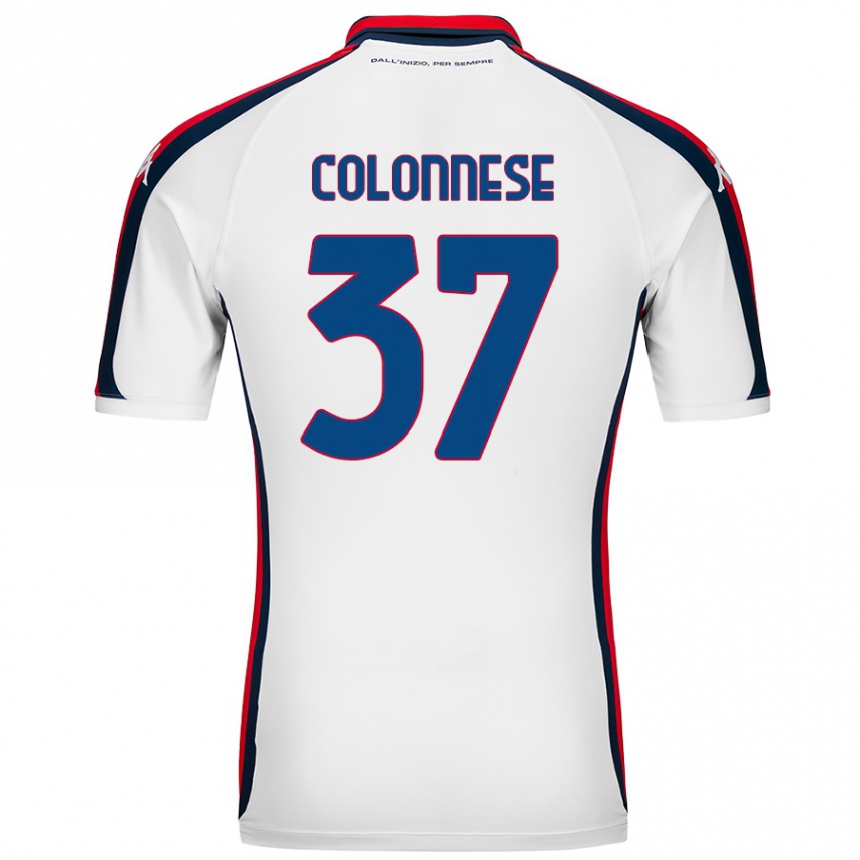 Niño Fútbol Camiseta Lorenzo Colonnese #37 Blanco 2ª Equipación 2024/25 México