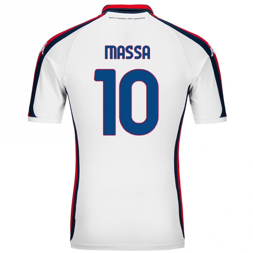 Niño Fútbol Camiseta Alessandra Massa #10 Blanco 2ª Equipación 2024/25 México