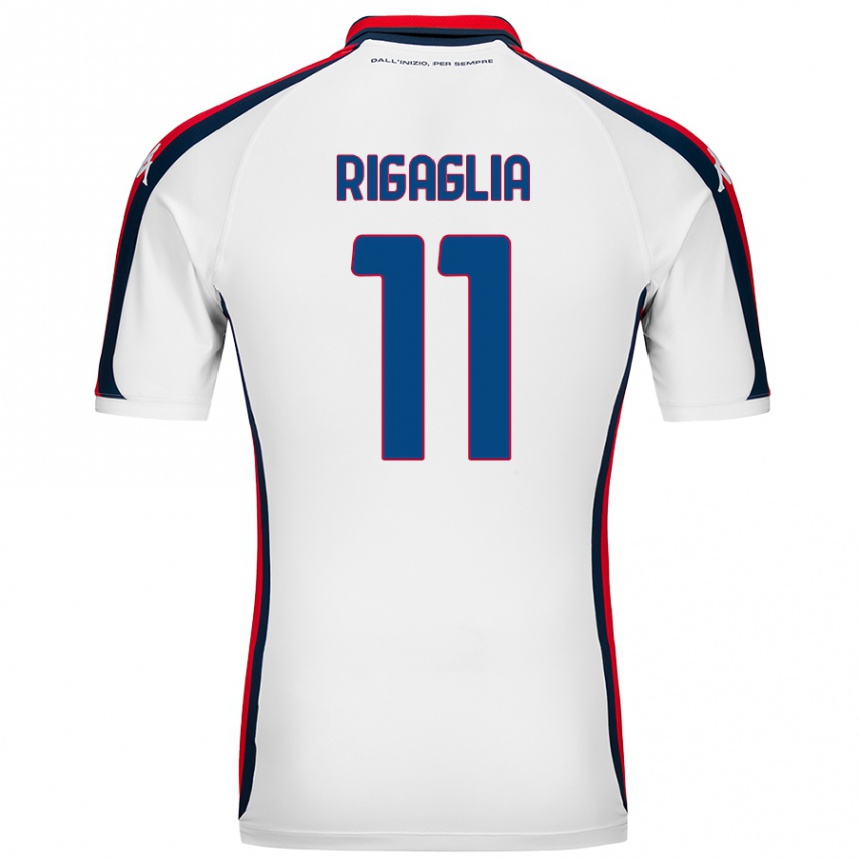 Niño Fútbol Camiseta Alison Rigaglia #11 Blanco 2ª Equipación 2024/25 México