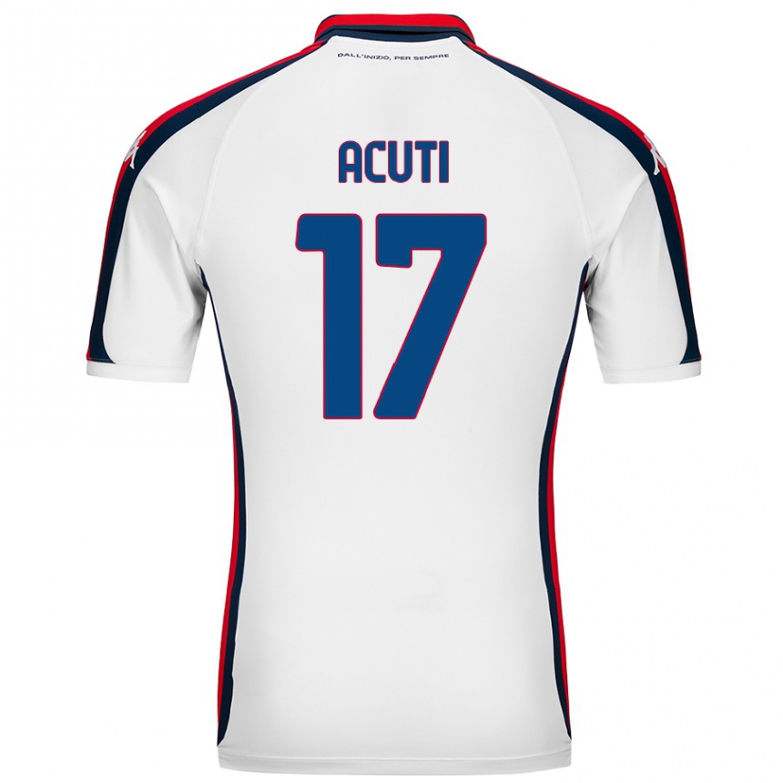 Niño Fútbol Camiseta Arianna Acuti #17 Blanco 2ª Equipación 2024/25 México