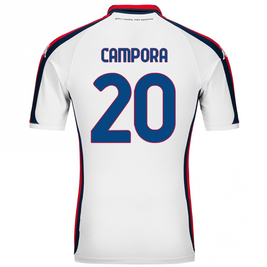 Niño Fútbol Camiseta Alice Campora #20 Blanco 2ª Equipación 2024/25 México