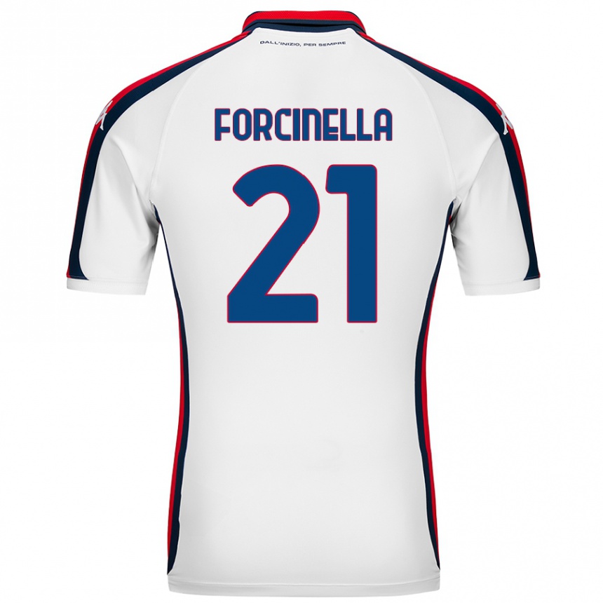 Niño Fútbol Camiseta Camilla Forcinella #21 Blanco 2ª Equipación 2024/25 México