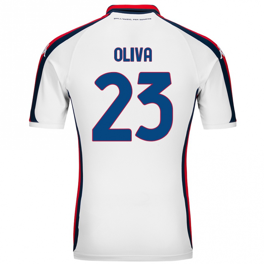 Niño Fútbol Camiseta Eleonora Oliva #23 Blanco 2ª Equipación 2024/25 México