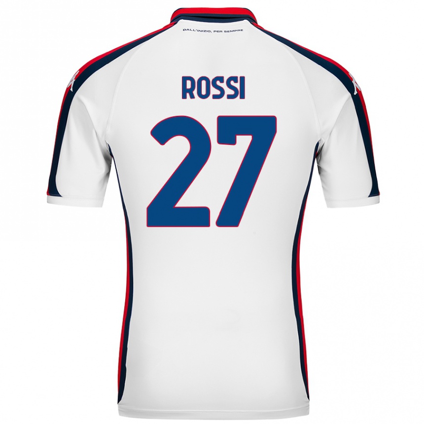 Niño Fútbol Camiseta Lucrezia Rossi #27 Blanco 2ª Equipación 2024/25 México