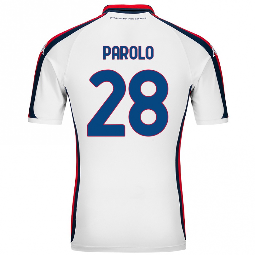 Niño Fútbol Camiseta Lucrezia Parolo #28 Blanco 2ª Equipación 2024/25 México