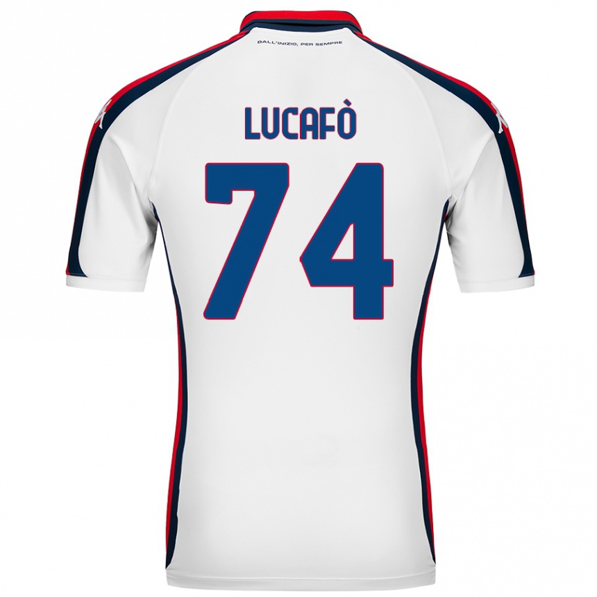 Niño Fútbol Camiseta Sara Lucafò #74 Blanco 2ª Equipación 2024/25 México