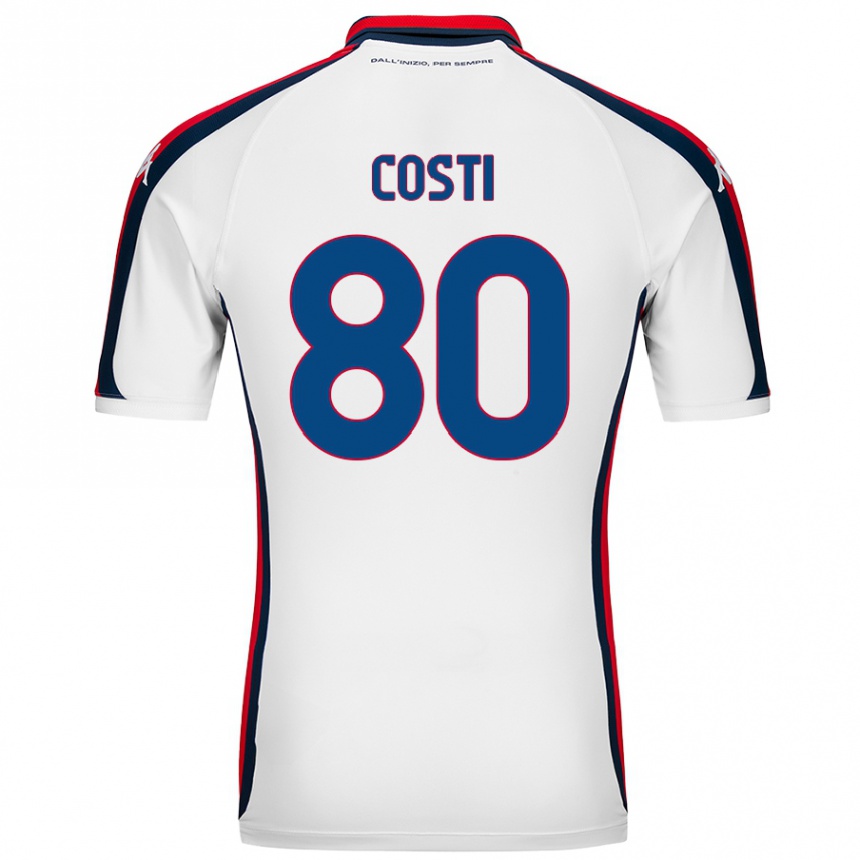 Niño Fútbol Camiseta Fabiana Costi #80 Blanco 2ª Equipación 2024/25 México