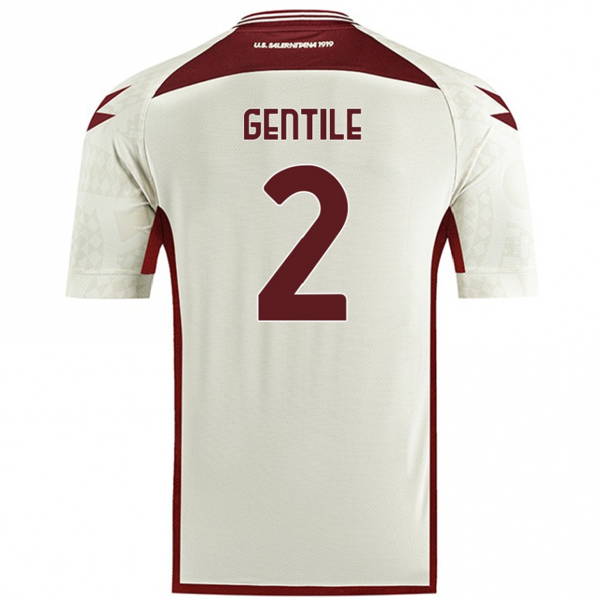 Niño Fútbol Camiseta Davide Gentile #2 Color Crema 2ª Equipación 2024/25 México