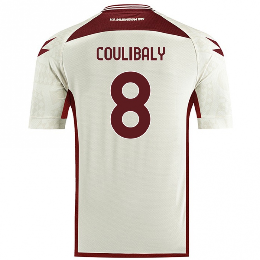 Niño Fútbol Camiseta Mamadou Coulibaly #8 Color Crema 2ª Equipación 2024/25 México