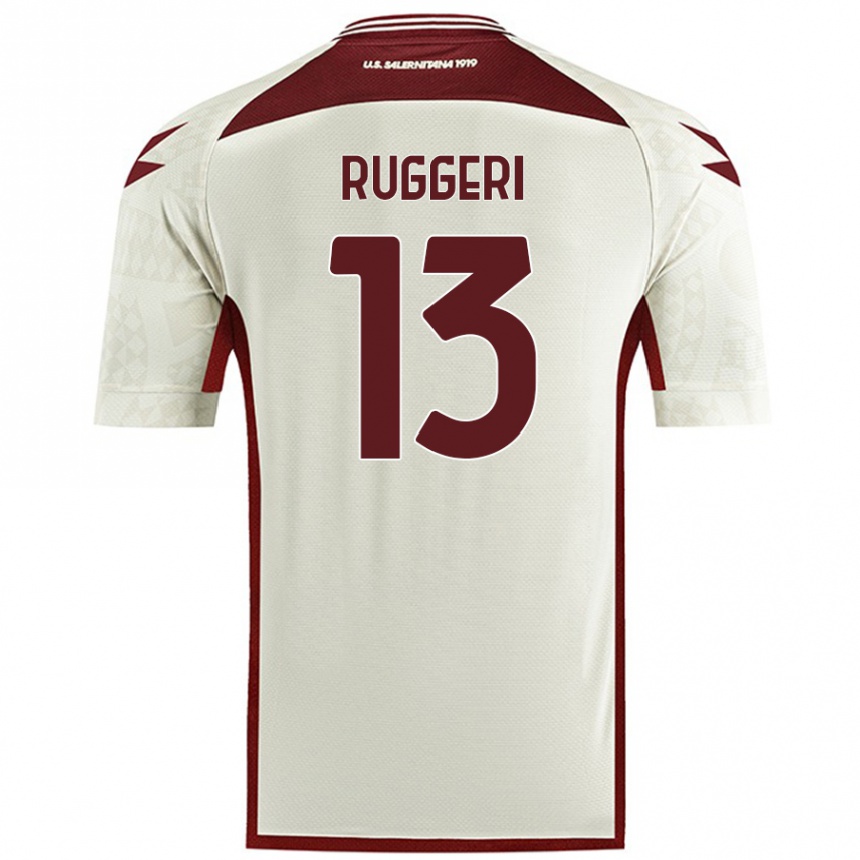 Niño Fútbol Camiseta Fabio Ruggeri #13 Color Crema 2ª Equipación 2024/25 México