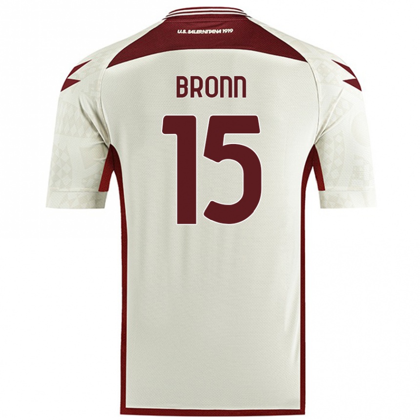 Niño Fútbol Camiseta Dylan Bronn #15 Color Crema 2ª Equipación 2024/25 México