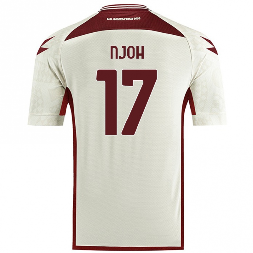 Niño Fútbol Camiseta Lilian Njoh #17 Color Crema 2ª Equipación 2024/25 México