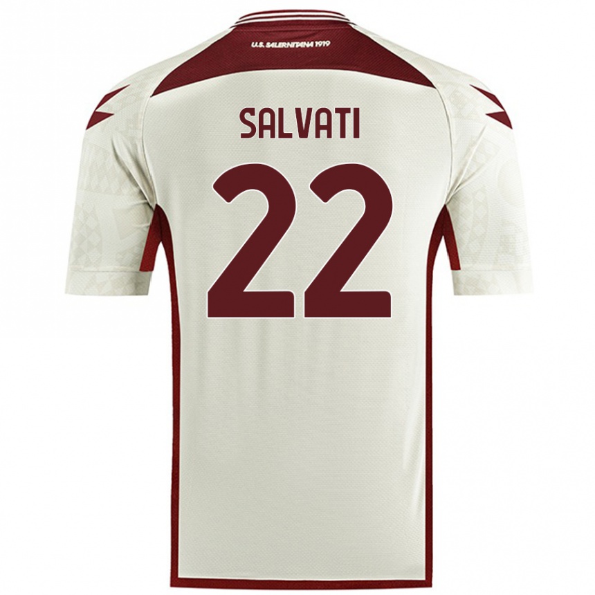 Niño Fútbol Camiseta Gregorio Salvati #22 Color Crema 2ª Equipación 2024/25 México