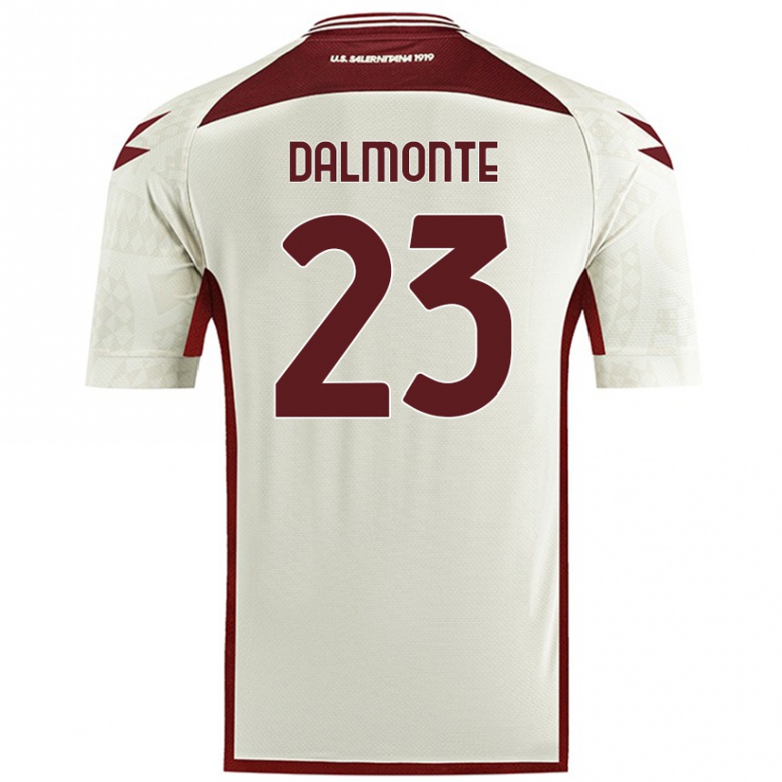 Niño Fútbol Camiseta Nicola Dalmonte #23 Color Crema 2ª Equipación 2024/25 México