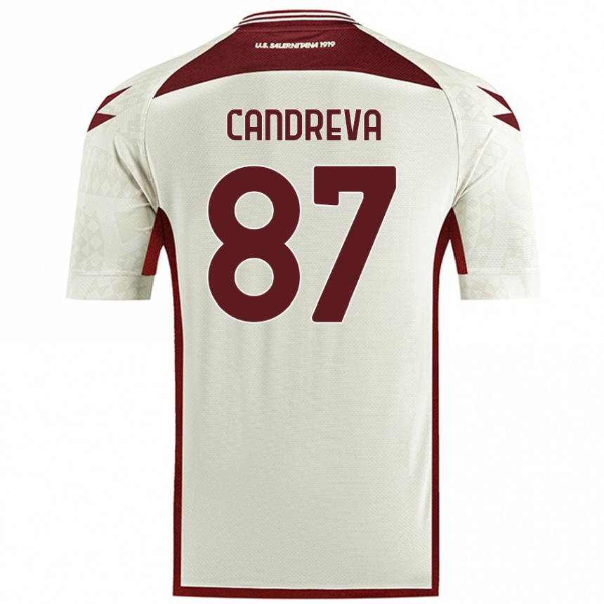 Niño Fútbol Camiseta Antonio Candreva #87 Color Crema 2ª Equipación 2024/25 México