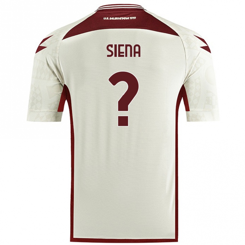 Niño Fútbol Camiseta Francesco Siena #0 Color Crema 2ª Equipación 2024/25 México