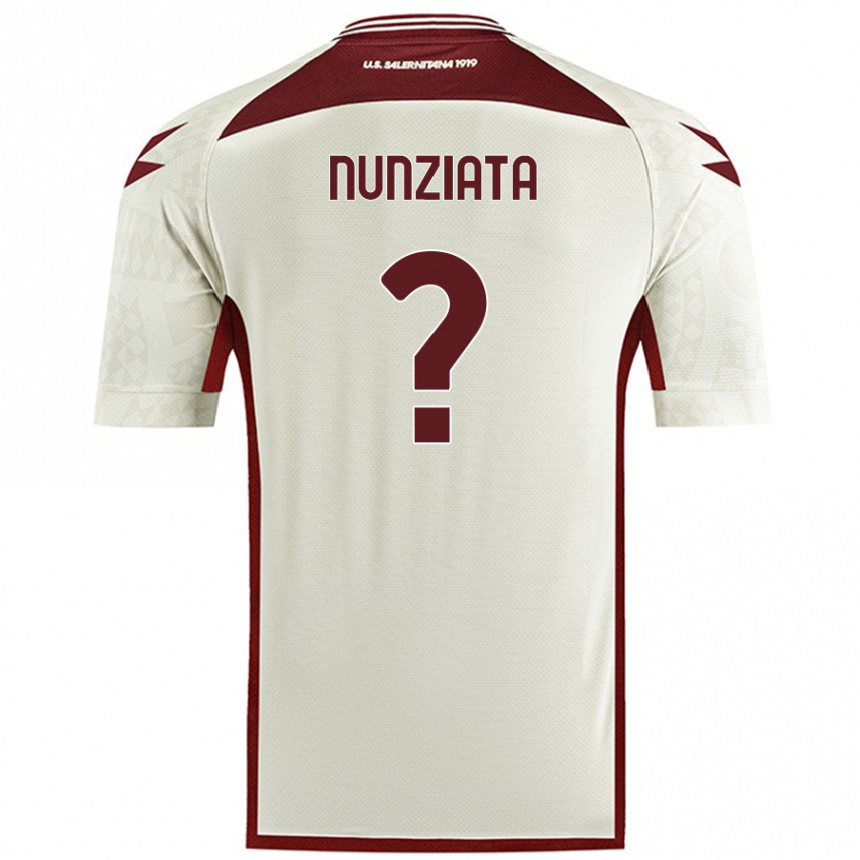 Niño Fútbol Camiseta Francesco Nunziata #0 Color Crema 2ª Equipación 2024/25 México