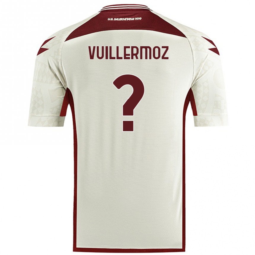 Niño Fútbol Camiseta Joshua Vuillermoz #0 Color Crema 2ª Equipación 2024/25 México