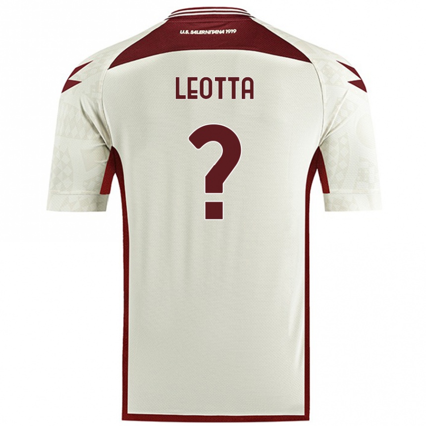 Niño Fútbol Camiseta Mario Leotta #0 Color Crema 2ª Equipación 2024/25 México