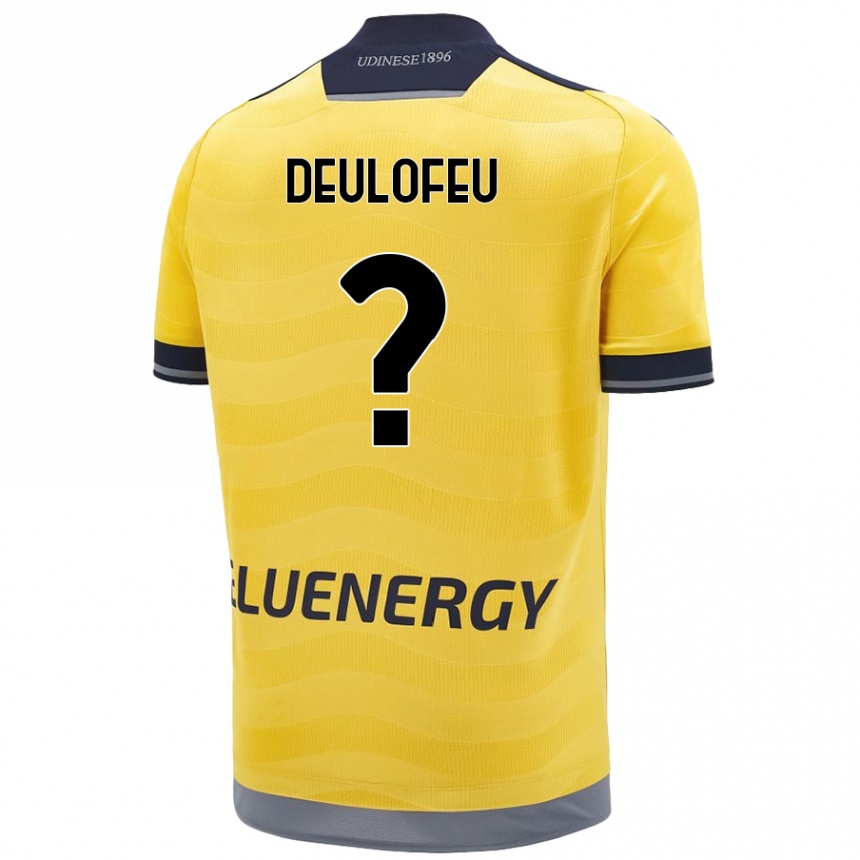 Niño Fútbol Camiseta Gerard Deulofeu #0 Dorado 2ª Equipación 2024/25 México