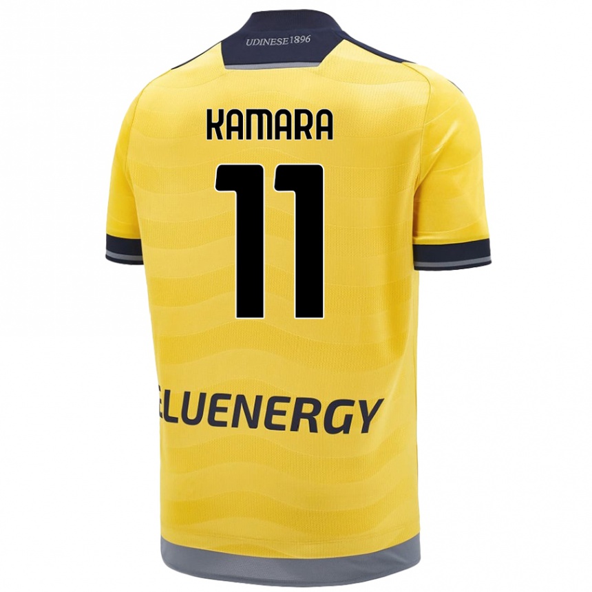 Niño Fútbol Camiseta Hassane Kamara #11 Dorado 2ª Equipación 2024/25 México