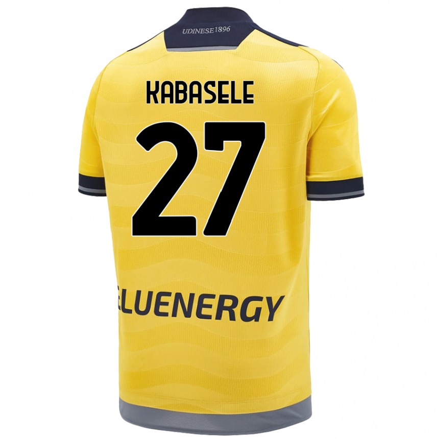 Niño Fútbol Camiseta Christian Kabasele #27 Dorado 2ª Equipación 2024/25 México