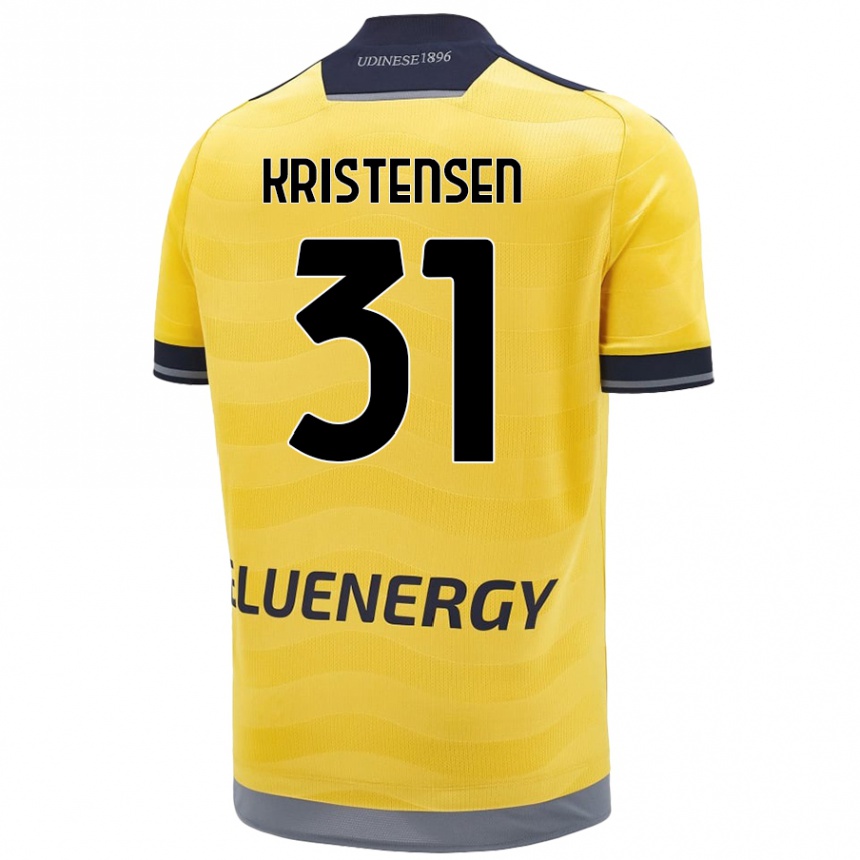 Niño Fútbol Camiseta Thomas Kristensen #31 Dorado 2ª Equipación 2024/25 México