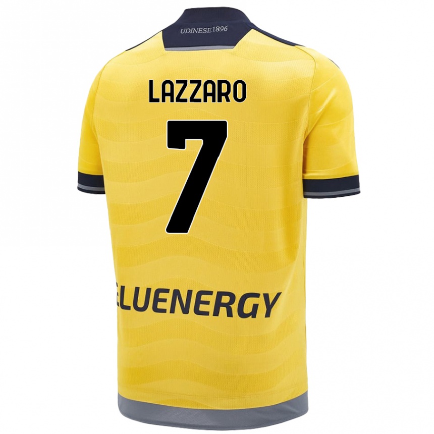 Niño Fútbol Camiseta Davide Lazzaro #7 Dorado 2ª Equipación 2024/25 México